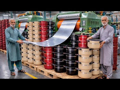 Inside a Non Stick Pot Factory | How Pots Are Made