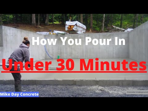 How To Quickly Pour A Concrete Floor (How Fast Are We?)