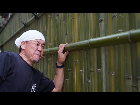 竹垣を作るプロセス。70年以上続く歴史ある日本の竹工房
