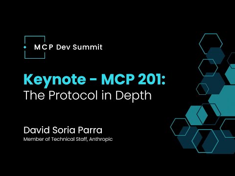 [Keynote] MCP201: The Protocol in Depth with David Soria Parra at Anthropic