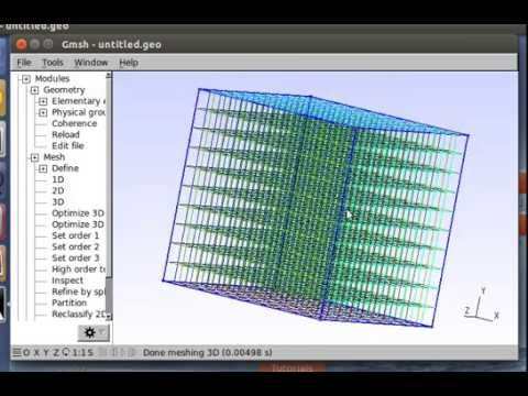 Making Meshes for OpenFOAM with Gmsh, Part 2: Extrusions and Conversion to OpenFOAM Format