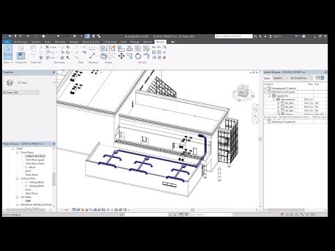 REVIT MEP Beginner tutorial -10 Duct Creation part 1