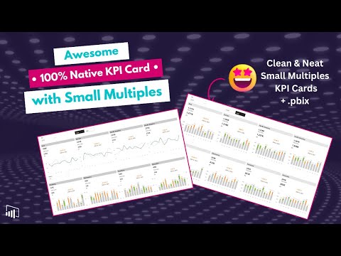 Power BI Compact KPI Cards with Small multiples and Error Bars in IBCS Style - No SVGs! 100% Native!