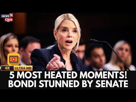 Pam Bondi Senate Hearing: Top 5 Most Heated Moments | Bondi Stunned by Tough Questions | 4K