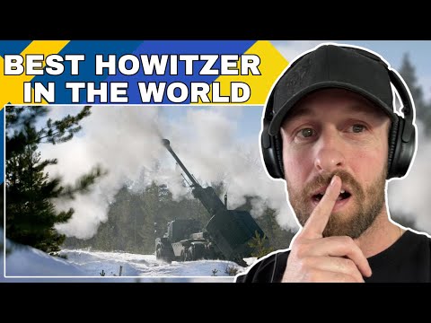 British Solider Reacts to Swedish Archer Howitzer in the Donetsk Region. Sniper Artillery in Action