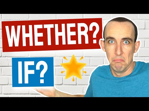 🔥 EXPLAINED! When to use "WHETHER" or "IF" in English