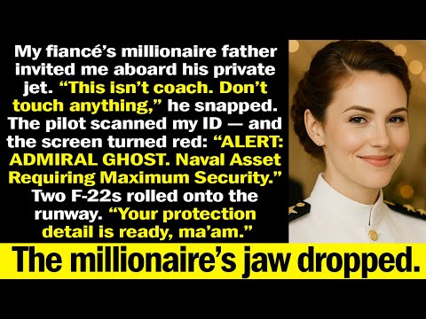 My Millionaire Father-in-Law Mocked Me on His Private Jet — Until the Pilot Said: “Admiral Ghost...