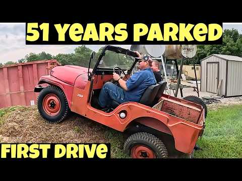 1955 Willys CJ5: 51 Years Parked...First Drive
