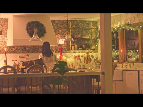 Christmas Lights in the Winter Kitchen🎄 Mooncakes/Chocolate Chip Cookies🍪