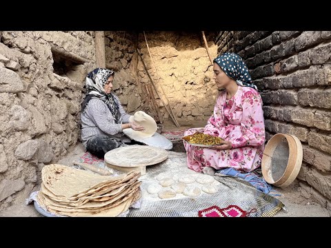 Village life: Baking Traditional Lavash Bread in a Mountain Village