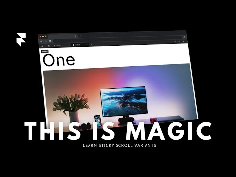 How to design sticky scroll variants in framer.