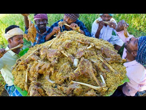 BIRYANI | MUTTON LEG BIRYANI | Mutton Chops Mutton Leg Piece Biryani Recipe Cooking in Village