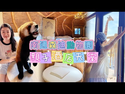 【上海自由行】EP3 南通森迪部落 江蘇南通動物園🏝️爆紅豪華樹屋實測！🌳小熊貓突襲探房＋棕熊可愛餵食互動🍎｜長頸鹿窗邊打招呼🦒超療癒親子森林飯店＋和諧號高鐵交通詳細攻略🚄