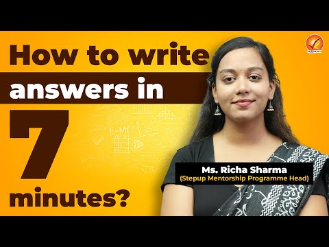 How to write answers in 7 minutes?