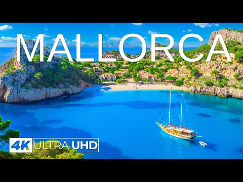 [4K] Mallorca 2025 🇪🇸 Coastal Cliffs & Sunny Shores Aerial Views  Deep House Chill Music
