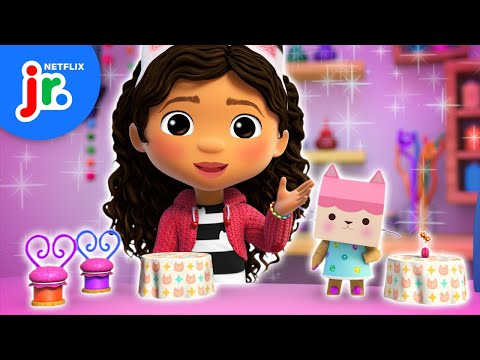 Crafting Mini Furniture for Cakey’s Café ☕️ Gabby’s Dollhouse | Netflix Jr