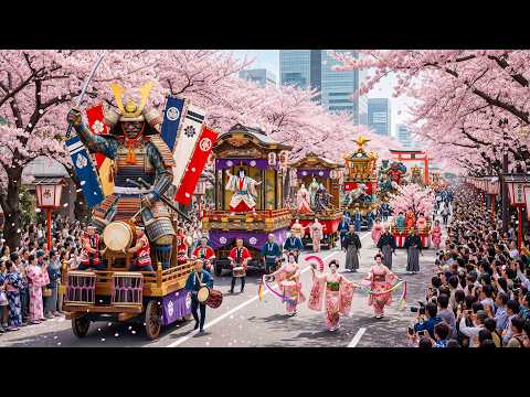 Tokyo New Year Parade 2026 (4K) | Spectacular Sakura Festival Celebration in Japan 🌸🇯🇵🎆