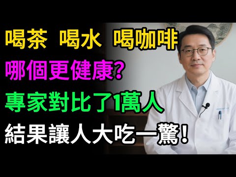 喝茶、喝水、喝咖啡，哪個更健康？萬人體檢報告揭秘：第一名竟不是喝水，而是「它」！#健康知识#老年健康#健康养生#醫師健康日記