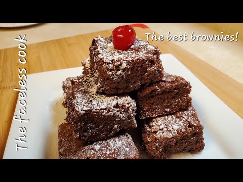 Brownies, only 3 ingredients. Chewy, gooey and very moist!