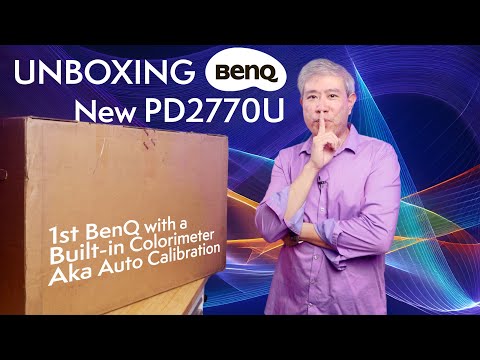 Unboxing BenQ #PD2770U 1St BenQ with Built-In Calibrator!