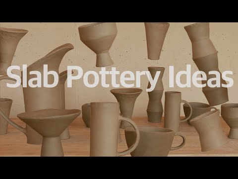 Easy Slab Pottery Ideas (No Wheel Needed) | 판 작업으로 만드는 다양한 도자기 [마이포터리]