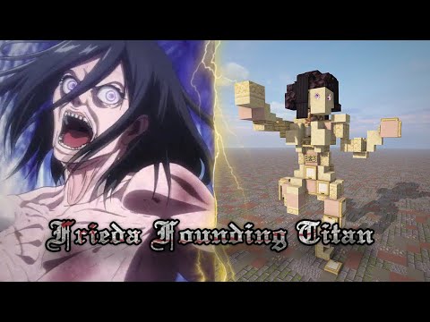 How to Build Frieda's Founding Titan in Minecraft 1:1 Scale (Attack on Titan)