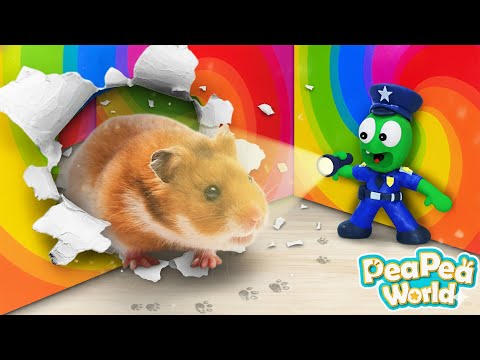 Pea Pea Police Finds the Missing Hamster! 🐹🚨💥 Funny Cartoon For Kid