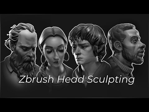1 Week of Sculpting Heads in Zbrush