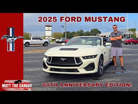 2025 Ford Mustang GT Premium Convertible 60th Anniversary Review + Test Drive. Is it Worth it?