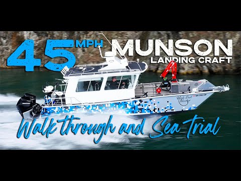 32' Munson Landing Craft w/ Twin 300 Mercury Outboards