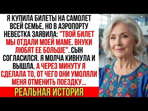 Невестка сказала: "Твой билет мы отдали моей маме,внуки любят её больше" Сын пожалел через миг…