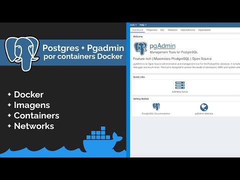 Postgres e PGAdmin diretamente pelo Docker