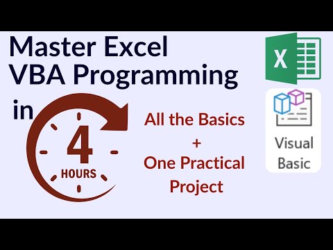 VBA Programming in Excel Full Tutorial | Master VBA in 4 Hours