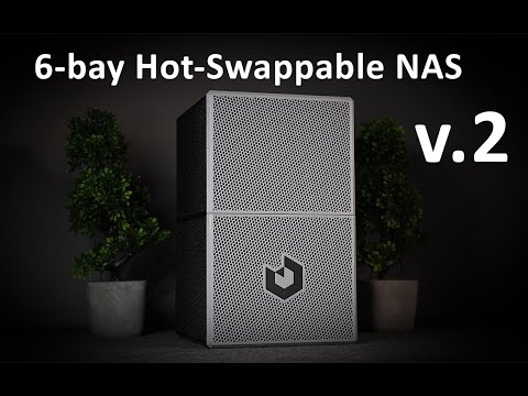 3D Printed 6-Bay NAS case - Improved in every way!