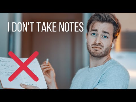 How I Take 0 Notes in Medical School