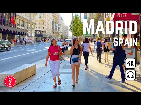 MADRID - Spain đŞđ¸ 4K Walking Tour | Gran VĂa, Puerta del Sol, Plaza Mayor