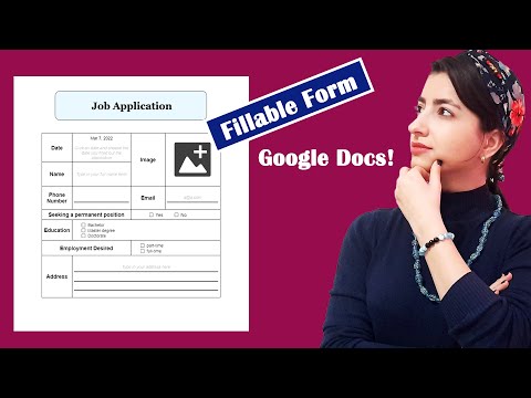 Creating a fillable form in Google Docs