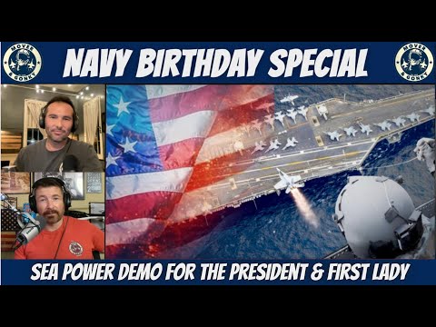 President Trump Attends Navy’s 250th Birthday – Sea Power Demo Aboard USS George H.W. Bush!