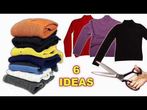 Check Out These Amazing Ideas You Can Do With Old Sweaters! 6 Super Recycling Ideas!