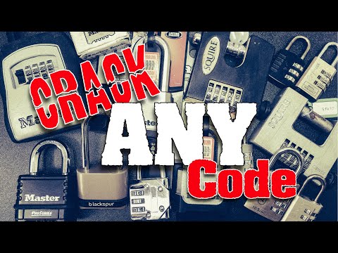 Crack Combination Lock Codes! No Code? No Problem!