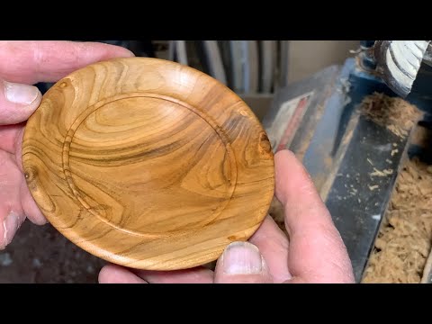 Richard Raffan turns cherry found in a scrap bin.