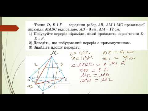 Урок № 7 Геометрія 11 клас Перерізи многогранників