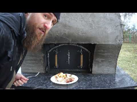 Готовим в русской печи. Шашлык, хачапури, холодец.