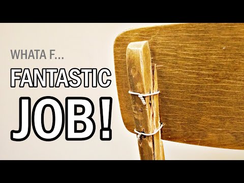 Watch how pro restorer does his job / 50-s chair restoration