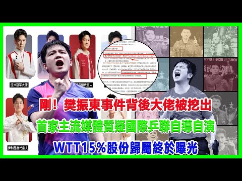 剛！樊振東事件背後大佬被挖出！首家主流媒體質疑國際乒聯自導自演，WTT15%股份歸屬終於曝光！#樊振東#wtt#劉國梁#陈梦#馬龍