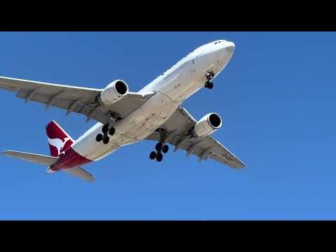 Qantas A330-200 RNP visual approach runway 06 Perth Airport YPPH 