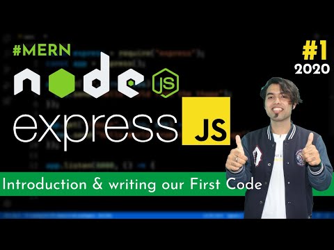 🔴 #1:  Express JS Introduction, Setup, IDE & First Program in Express JS Tutorial in Hindi in 2020