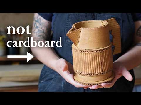 Making clay look like cardboard