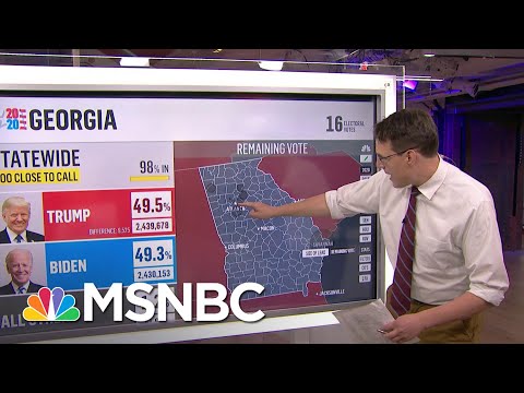Steve Kornacki Reports On New Votes Coming In From Georgia And Pennsylvania | Deadline | MSNBC