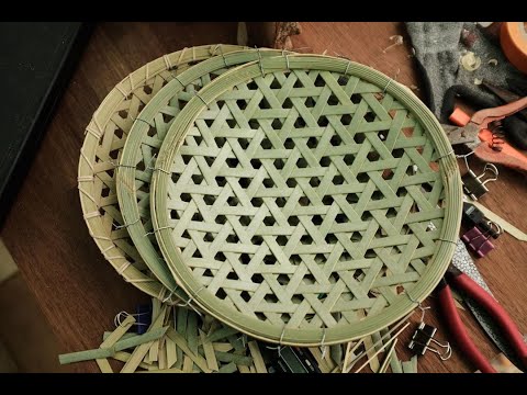 죽공일지 ep 02 - 대나무 채반 만들기 (making bamboo plate) #대나무공예 #죽공예 #대나무바구니 #죽세공 #bamboobasket